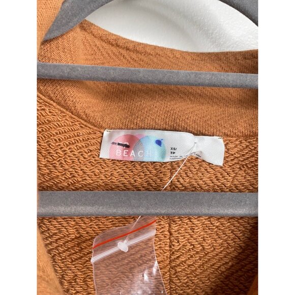 Free People FP BEACH Rowan Oversized Pullover Henley Sweatshirt Top Size XS NEW - Picture 5 of 5